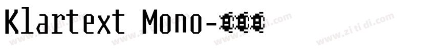 Klartext Mono字体转换